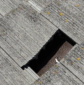 Home Inspection - Broke roof tile
